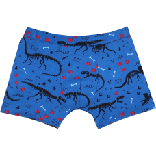 Boxerky dinosauři na modré (enkopréza)