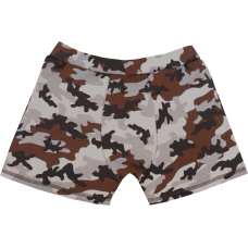 Boxerky hnědá maskáčovina (jednostranné)