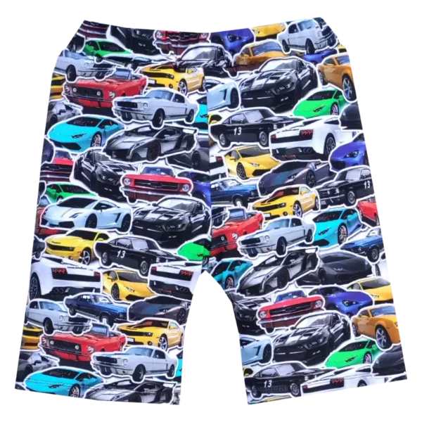 Bermudy barevná auta