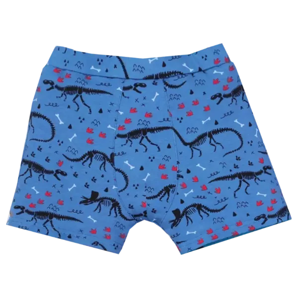 Boxerky dinosauři na modré